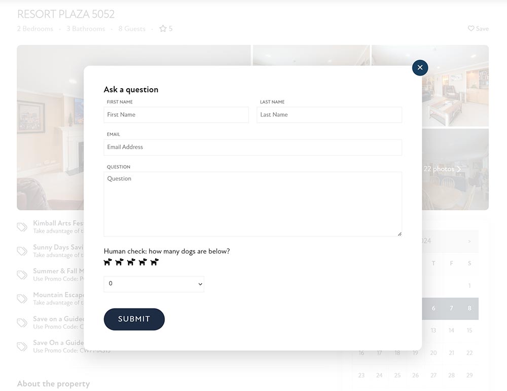 Take guest reviews and ask questions