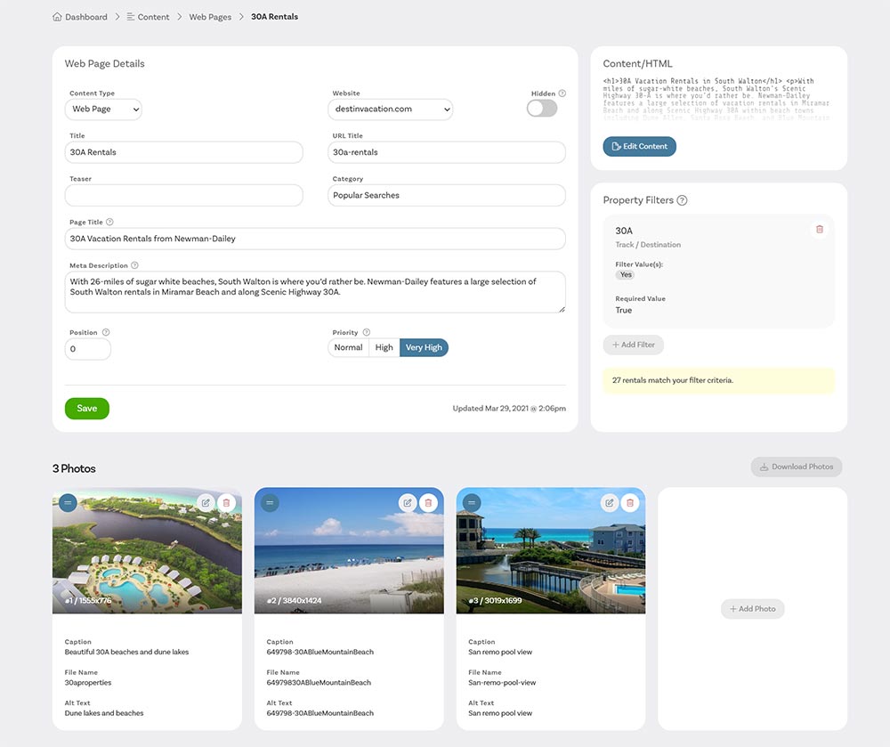 Control your content