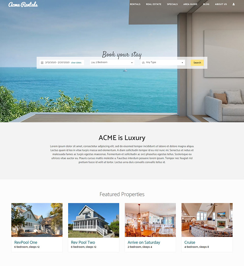 Website Homepage Screenshot